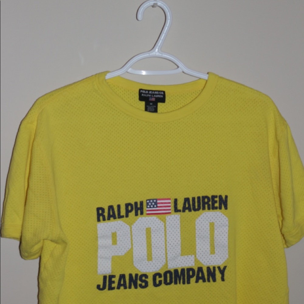 Ralph Lauren Yellow Polo Jeans Company Jersey